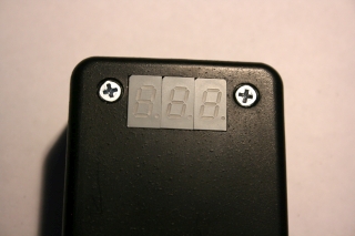 the 3 LED digits in place