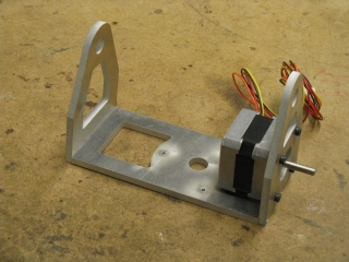 top portion of the platform frame assembled with the pitch motor